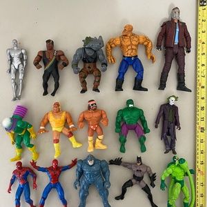 Vintage 1980-90ties 15 Action Figures.